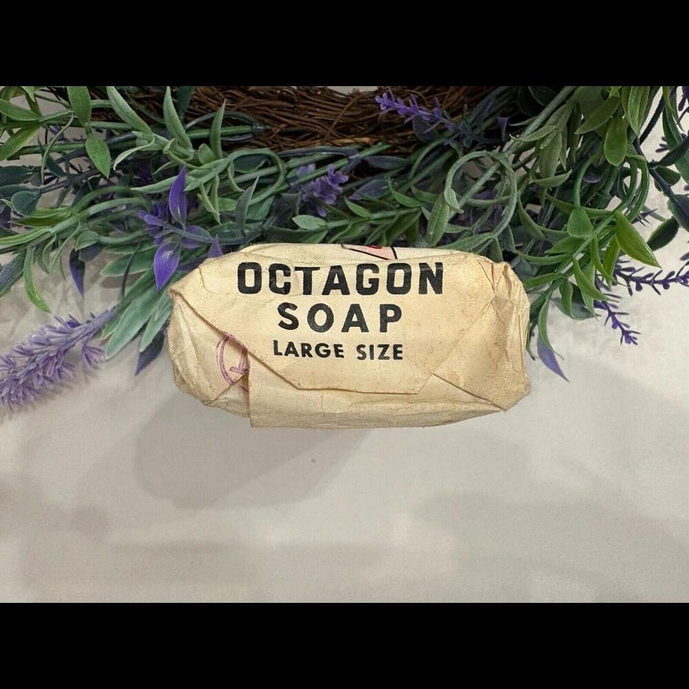 1950’s Vintage Colgates Octagon All Purpose Soap Large Size Discontinued, Coupon - Picture 6 of 8